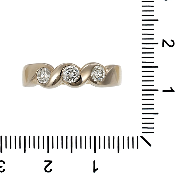 Brillantring, 14K, Weißgold