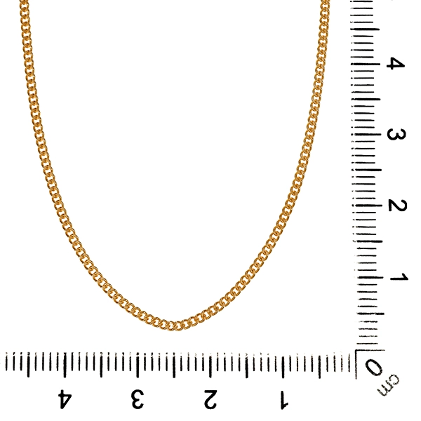 Collierkette, 14K, Gelbgold, Panzer-