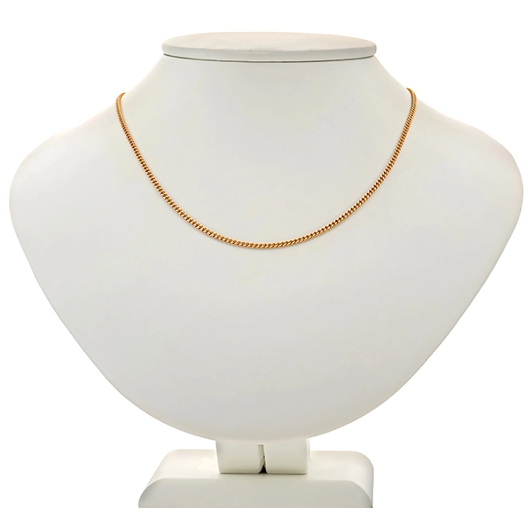 Kette, 8K, Gelbgold, Flachpanzer-