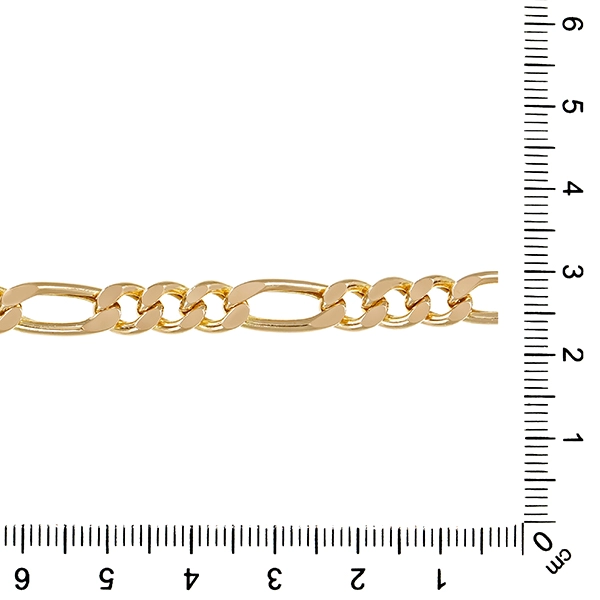 Armband, 14K, Gelbgold, Figaro-