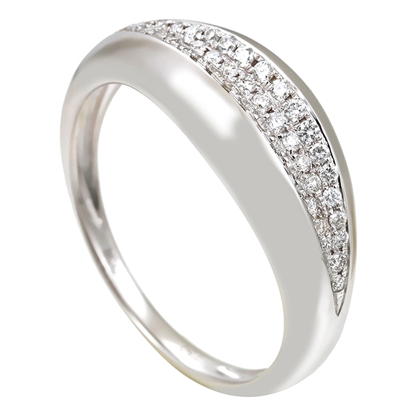 Diamantring, 18K, Weißgold, Brillanten 0,21 ct
