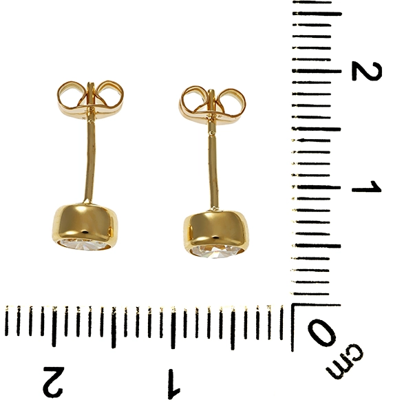 Ohrstecker, 8K, Gelbgold, Zirkonia