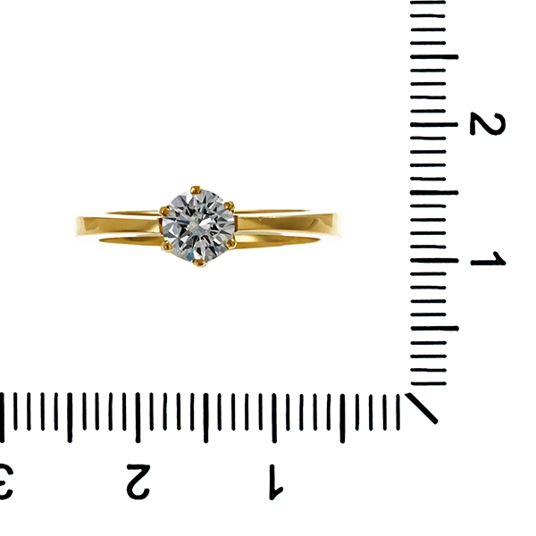 Ring, 14K, Gelbgold, Brillant, U55