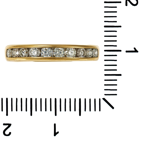 Ring, 14K, Gelbgold, Brillanten