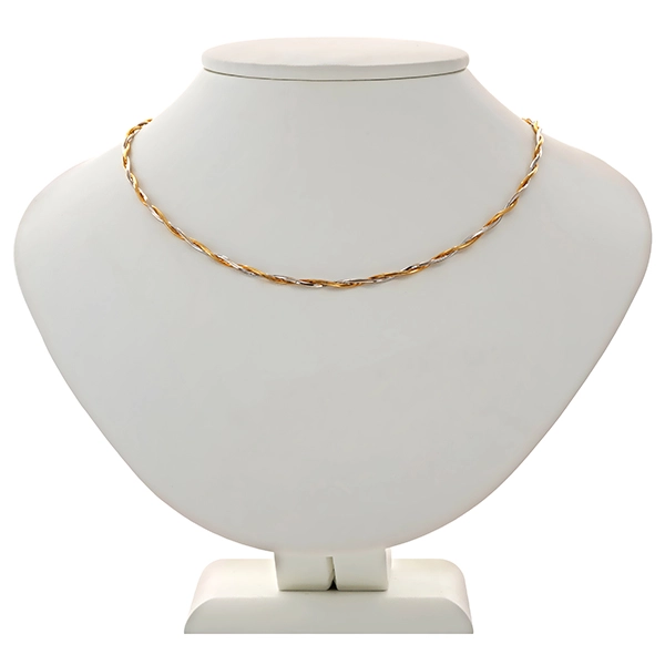 Collier, 18K, Gelb-/Weißgold