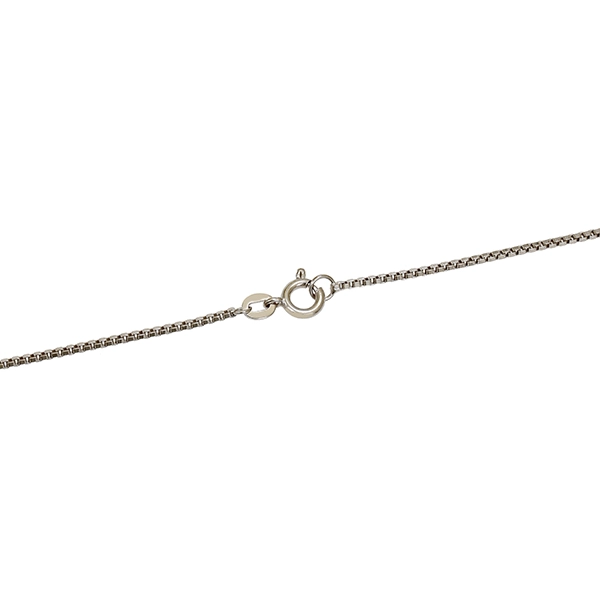 Collier, 14K, Weißgold, Diamanten, Saphire