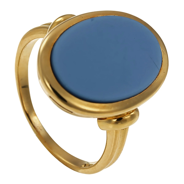 Ring, 14K, Gelbgold, Lagenstein