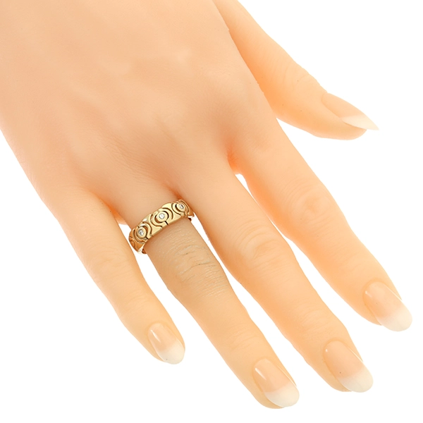 Diamantring, 14K, Gelbgold, Brillanten