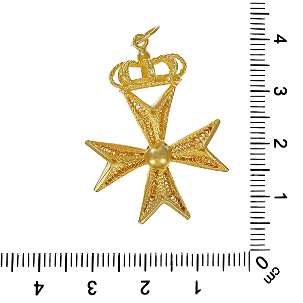 Anhänger, 18K, Gelbgold