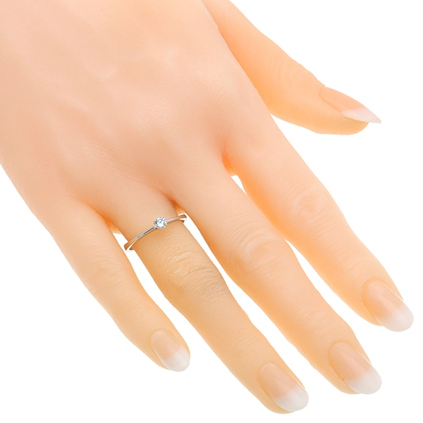 Diamantring, 14K, Weißgold, Brillant