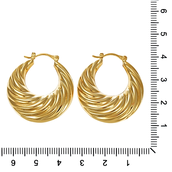 Creolen, 14K, Gelbgold