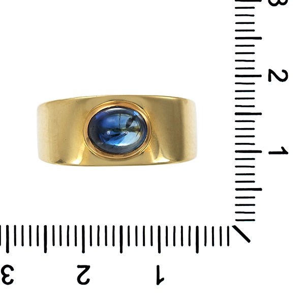Ring, 14K, Gelbgold, Saphir