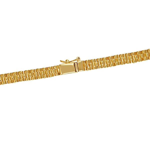 Collier, 18K, Gelb-/Weißgold, Brillant, Smaragd