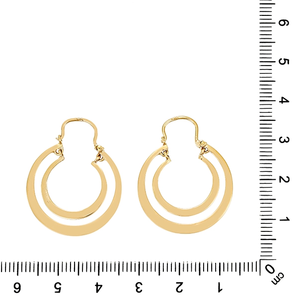 Creolen, 14K, Gelbgold