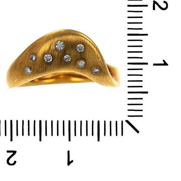 Brillantring, 14K, Gelbgold