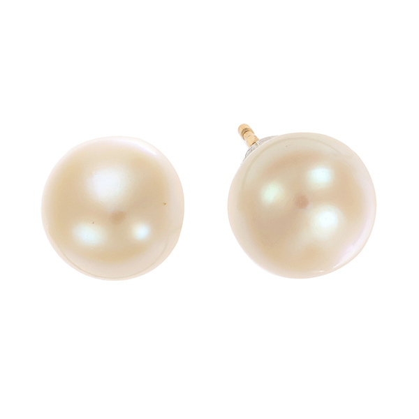 Ohrstecker, 18K, Gelbgold, Perlen