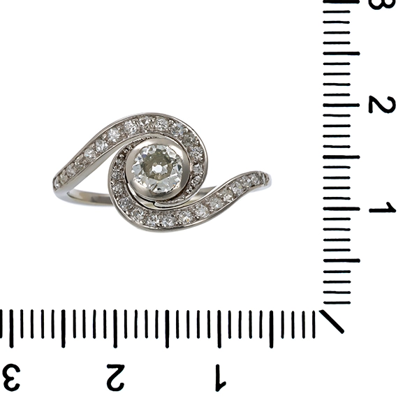 Diamantring, Pt950, Platin, Diamanten 0,80 ct