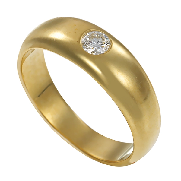 Brillantring, 14K, Gelbgold