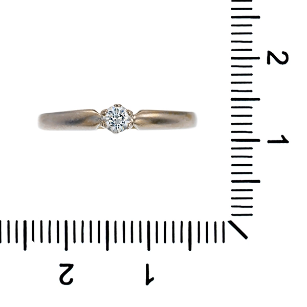 Diamantring, 14K, Weißgold, Brillant