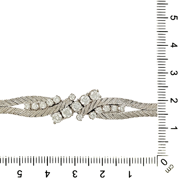 Armband, 18K, Weißgold, Brillant