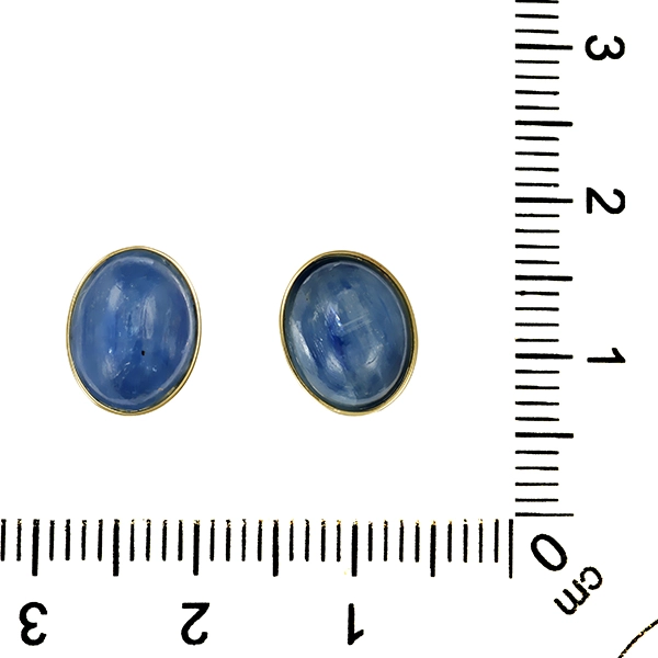 Ohrstecker, 14K, Gelbgold, Saphir