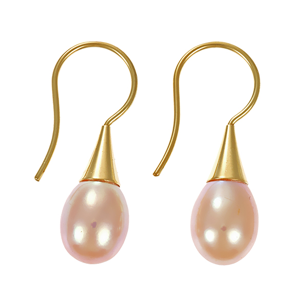 Ohrhänger, 14K, Gelbgold, Perlen