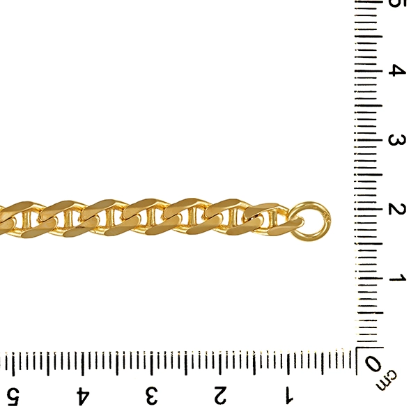 Armband, 8K, Gelbgold, Stegpanzer