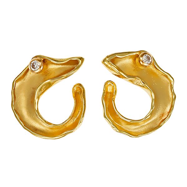 Ohrstecker, 8K, Gelbgold, Zirkonia