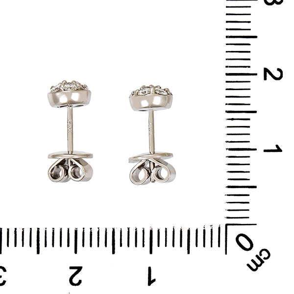 Ohrstecker, 14K, Weißgold, Brillanten