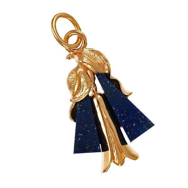 Anhänger, 18K, Gelbgold, 2 Lapis