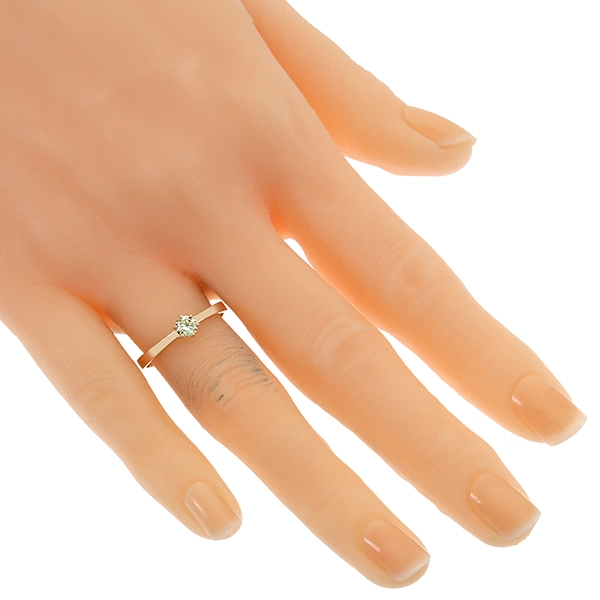 Diamantring, 18K, Rotgold, Brillant 0,25 ct