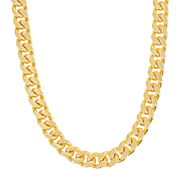 Kette, 14K, Gelbgold, Panzer, Diamanten