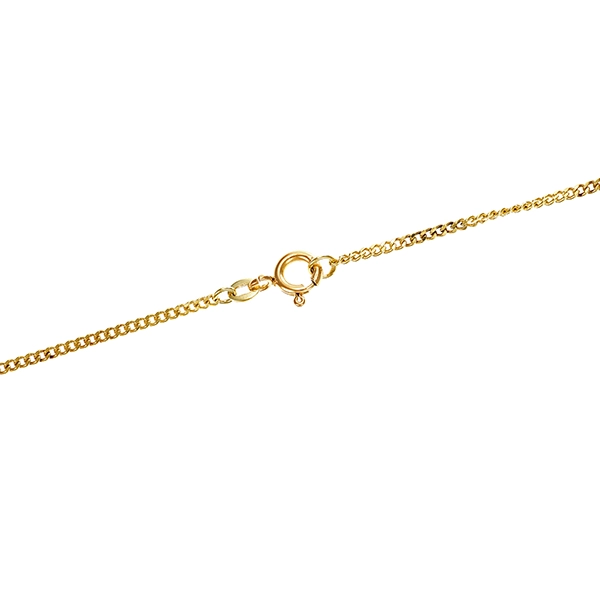 Collierkette, 14K, Gelbgold, Flachpanzer-