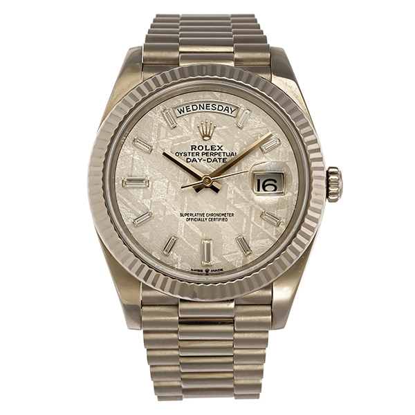 Herrenuhr Rolex Day-Date Meteorite Diamant Automatik