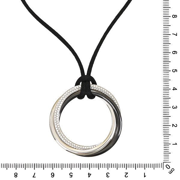 Collier, 18K, Weißgold, Brillanten, Cartier
