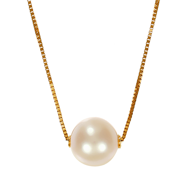 Goldkette, 8K, Gelbgold, Perle