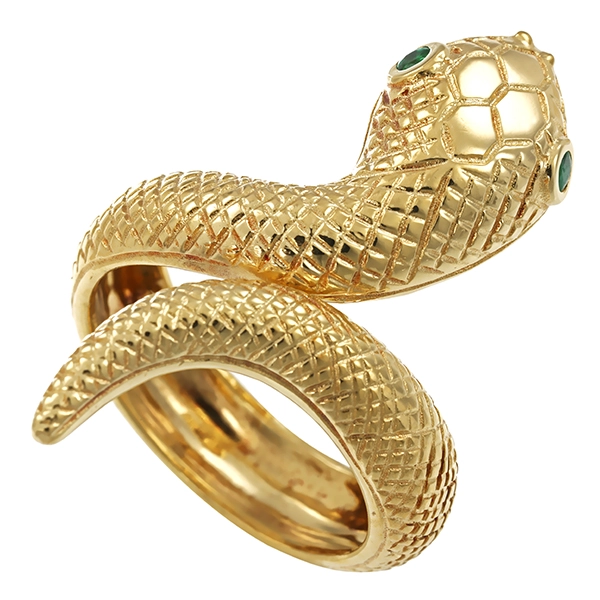 Ring, 14K, Gelbgold, Smaragd