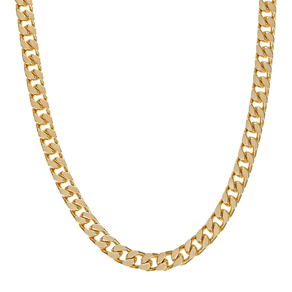 Goldkette Panzer, 14K, Gelbgold