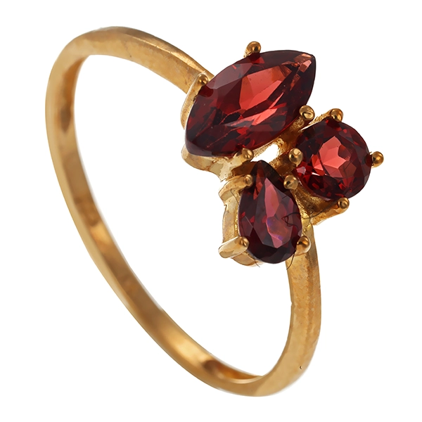 Ring, 8K, Gelbgold, Granat