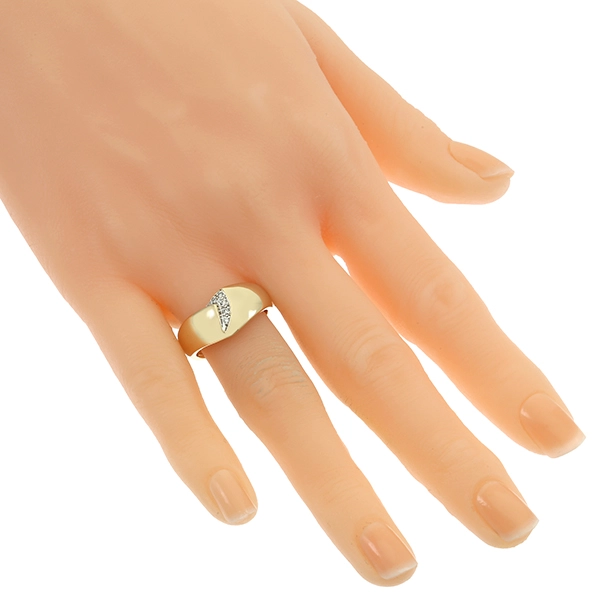 Diamantring, 14K, Gelb-/Weißgold, Brillanten