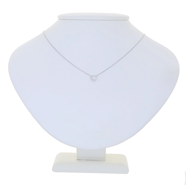 Collier, 18K, Weißgold, Brillanten 0,17 ct