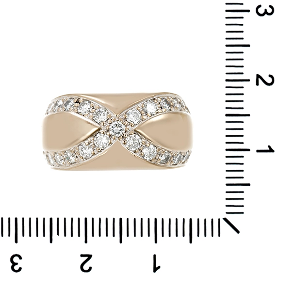 Ring, 18K, Weißgold, Brillanten