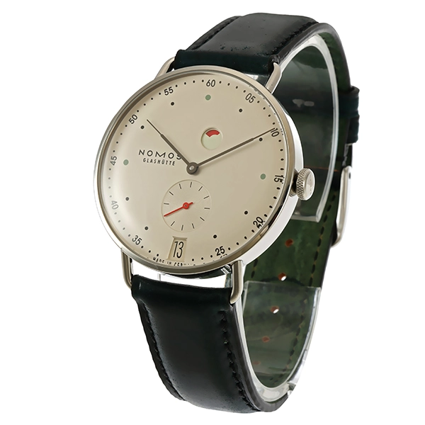 Herrenuhr Nomos 'Metro Datum Gangreserve' Handaufzug