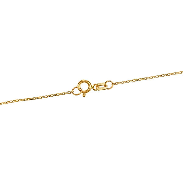 Collier, 14K, Gelbgold, Zirkonia, Baby