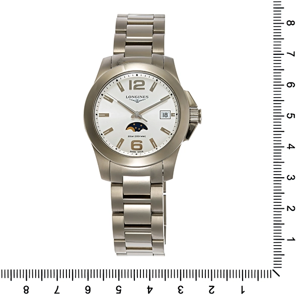 Damenuhr, Longines 'Conquest Moonphase Ladies' Quartz