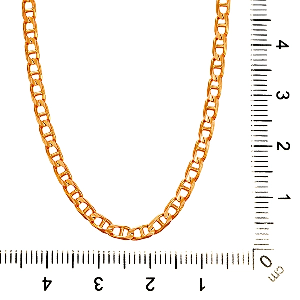 Kette, 14K, Gelbgold, Stegpanzer-