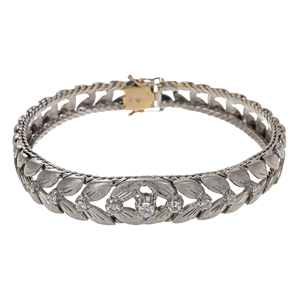 Armband, 18K, Weißgold, Brillant