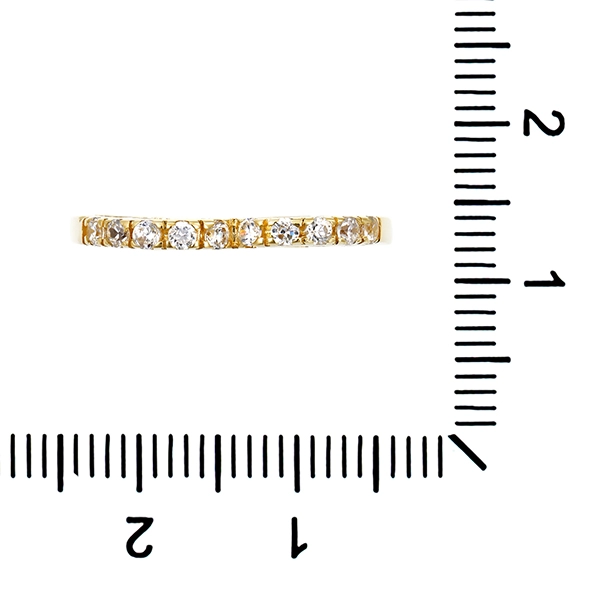 Ring, 14K, Gelbgold, Zirkonia
