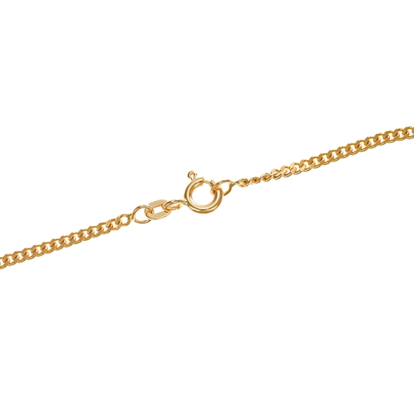 Collierkette, 14K, Gelbgold, Flachpanzer-