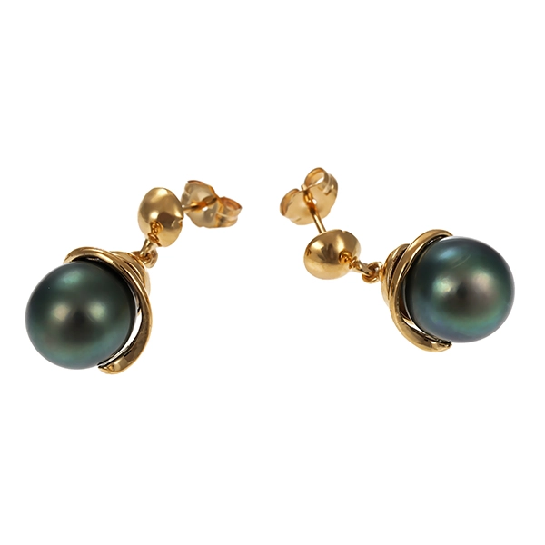 Steckhänger, 14K, Gelbgold, Perlen